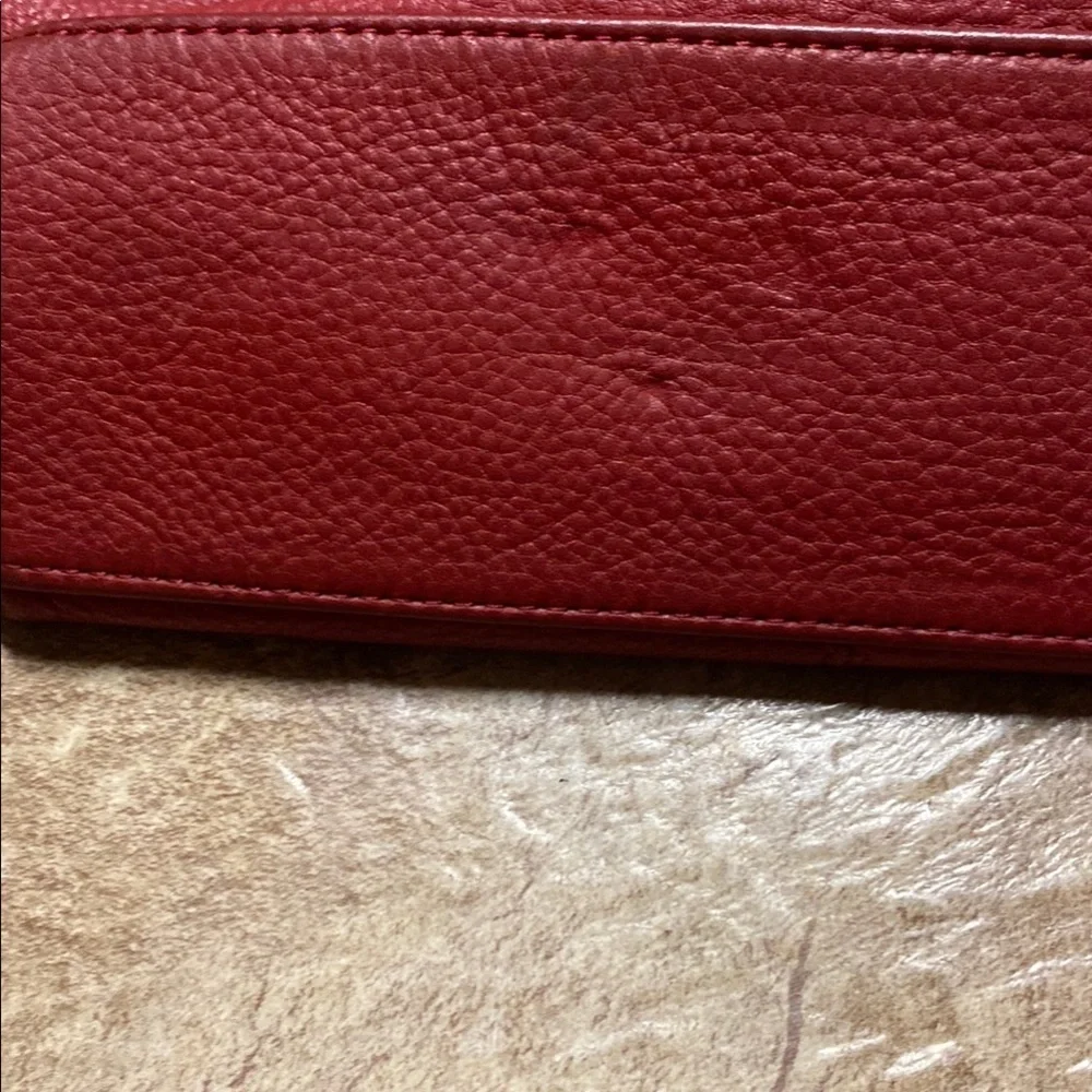 Sophisticated Red Leather Shoulder Bag with Casual Style Practical Crossbody